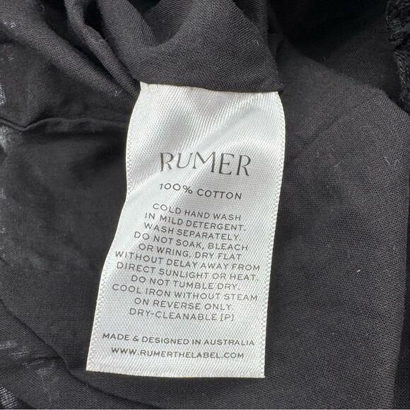 Revolve Rumer Ines Crochet Lace High Waist Shorts Black Small‎ NWT - Picture 5 of 11